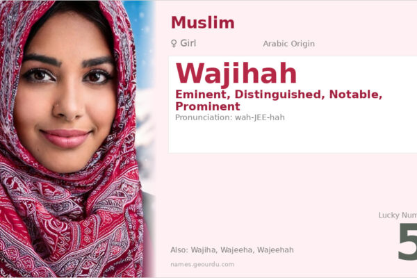 Wajihah Name Meaning — Arabic Origin, Girl Name & Cultural Significance (2025)