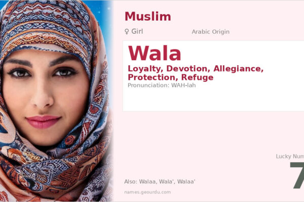 Wala Name Meaning — Arabic Origin, Girl Name & Details (2025)