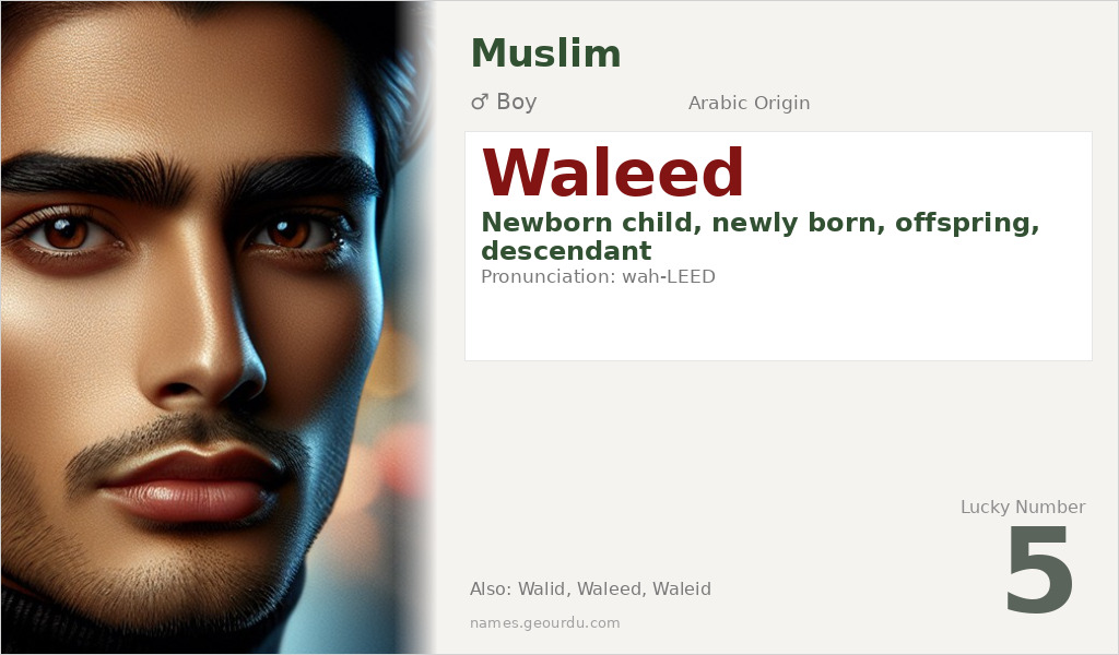 Waleed Name Meaning and Details