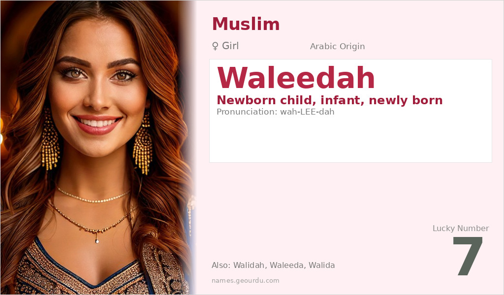 Waleedah Name Meaning and Details