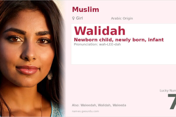 Walidah Name Meaning — Arabic Origin, Girl Name & Details (2025)