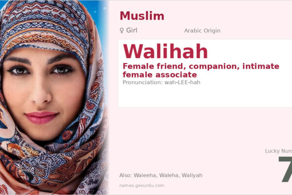 Walihah Name Meaning — Arabic Origin, Girl Name & Complete Guide (2025)