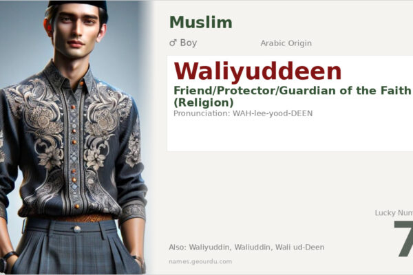 Waliyuddeen Meaning — Arabic Origin, Boy Name & Details (2025)
