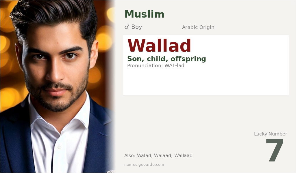 Wallad Name Meaning and Details
