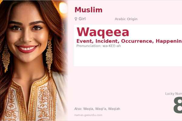 Waqeea Name Meaning — Arabic Origin, Girl Name & Details (2025)