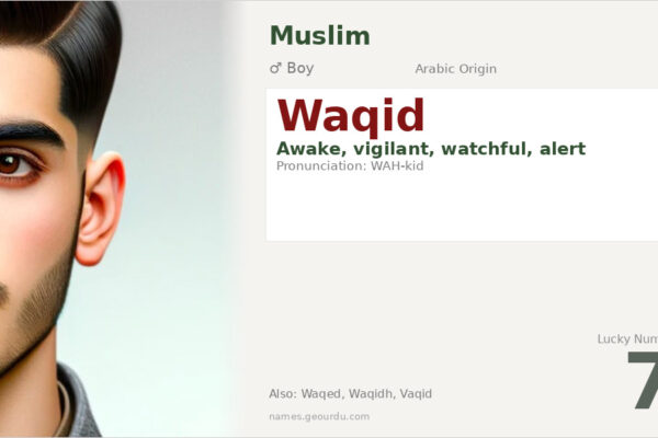Waqid Name Meaning — Arabic Origin, Boy Name & Details (2025)