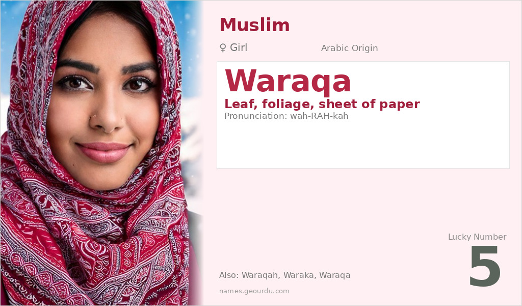 Waraqa Name Meaning and Details