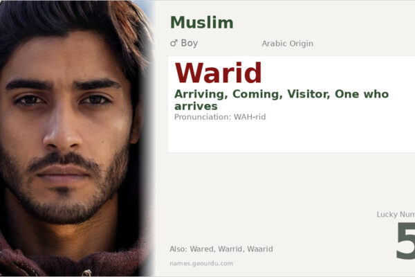 Warid Name Meaning — Arabic Origin, Boy Name & Details (2025)