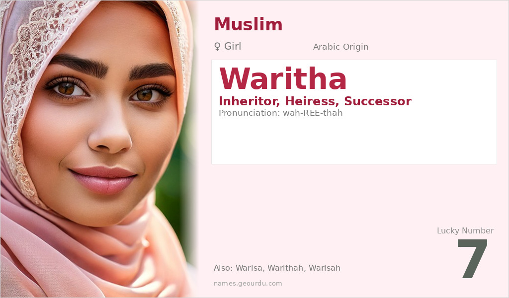 Waritha Name Meaning and Details