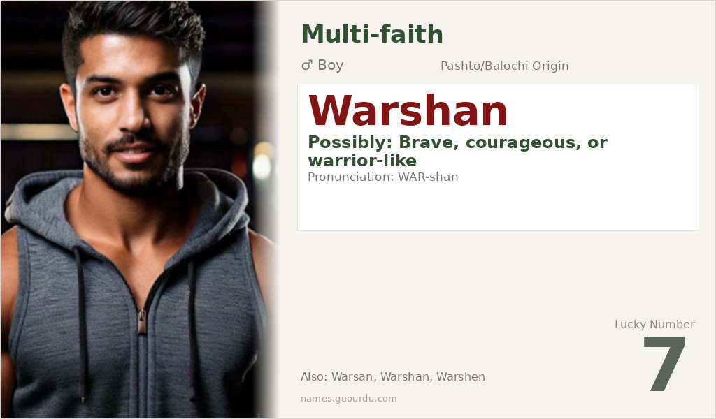Warshan Name Meaning and Details