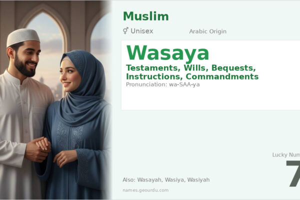 Wasaya Name Meaning — Arabic Origin, Gender & Details (2025)
