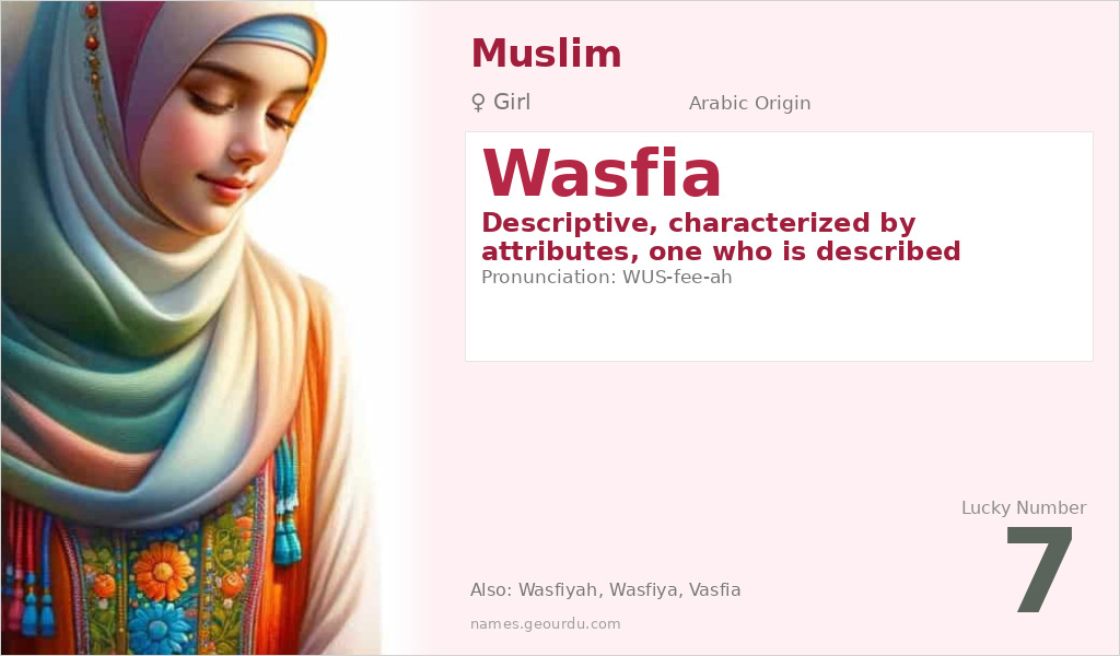 Wasfia Name Meaning and Details
