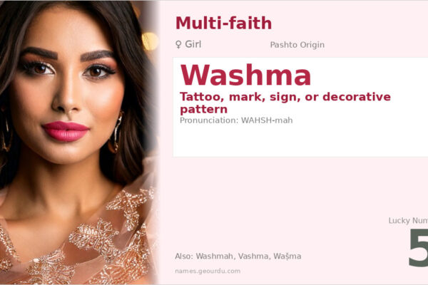 Washma Name Meaning — Pashto Origin, Girl Name & Cultural Details (2025)