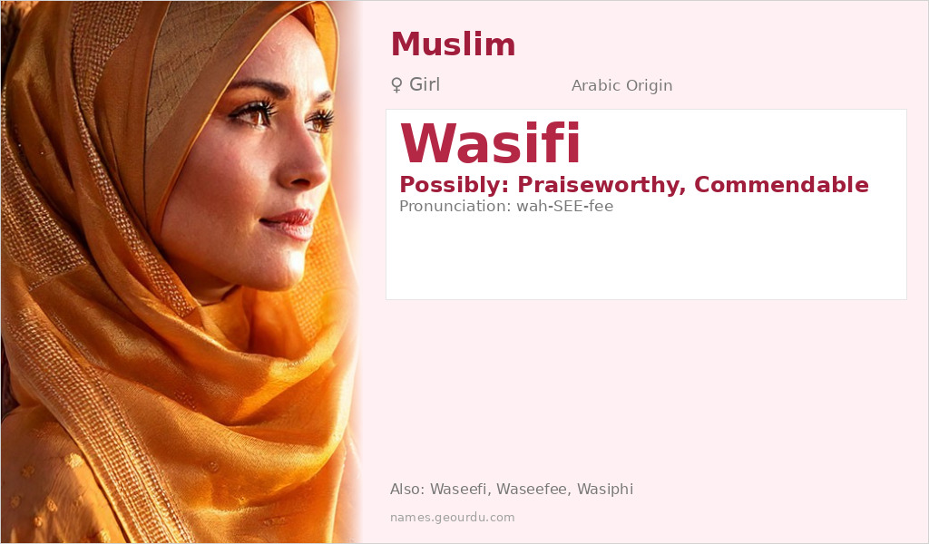 Wasifi Name Meaning and Details