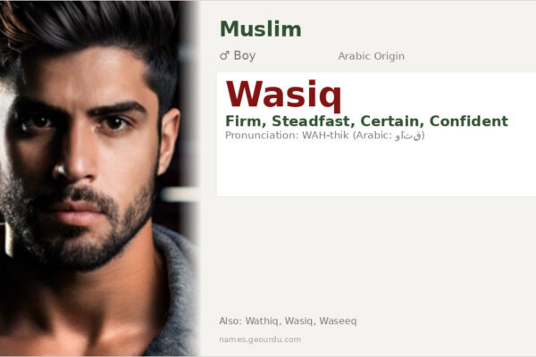 Wasiq Name Meaning — Arabic Origin, Boy Name & Details (2025)