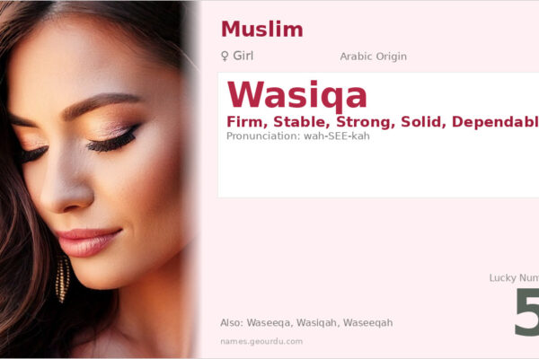 Wasiqa Name Meaning — Arabic Origin, Girl Name & Details (2025)