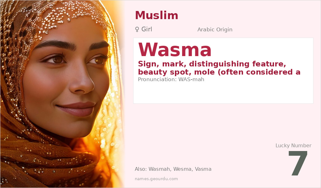 Wasma Name Meaning and Details