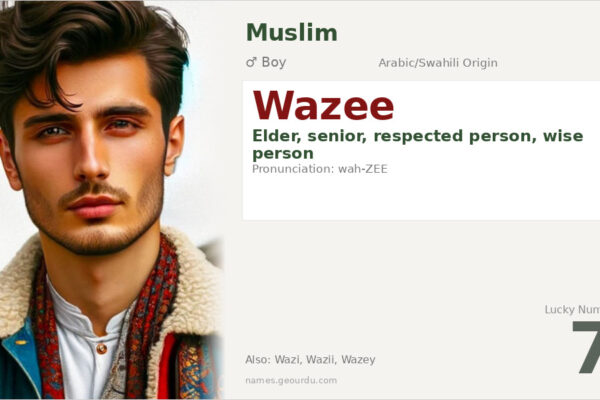 Wazee Name Meaning — Origin, Gender & Details (2025)