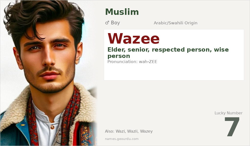 Wazee Name Meaning and Details