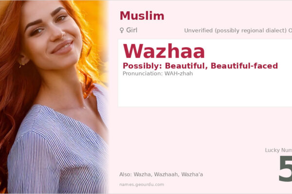 Wazhaa Name Meaning — Origin, Gender & Details (2025)