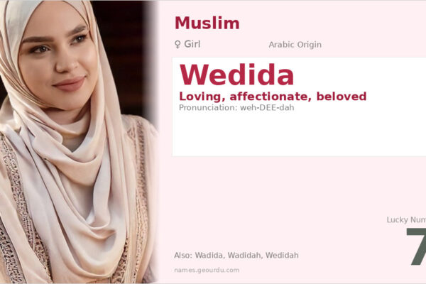 Wedida Name Meaning — Arabic Origin, Girl Name & Details (2025)