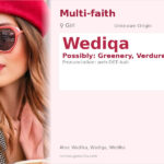 Wediqa Name Meaning and Details