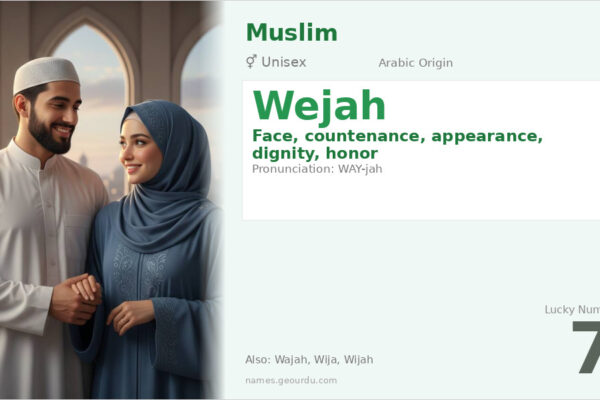 Wejah Name Meaning — Arabic Origin, Gender & Details (2025)