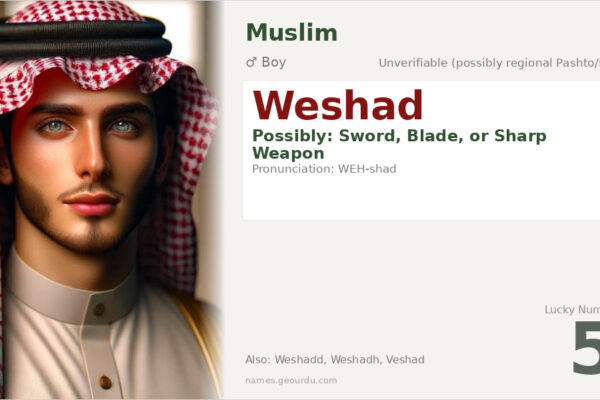 Weshad Name Meaning — Origin, Gender & Details (2025)