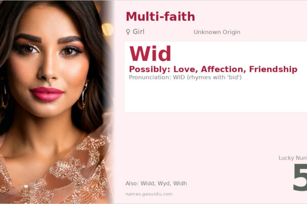 Wid Name Meaning — Origin, Gender & Details (2025)
