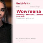 Wowreena Name Meaning and Details