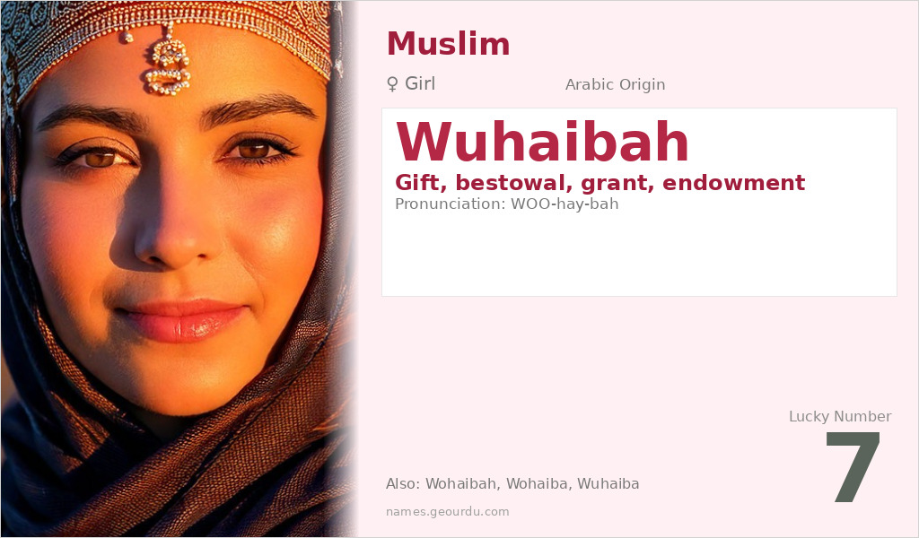 Wuhaibah Name Meaning and Details