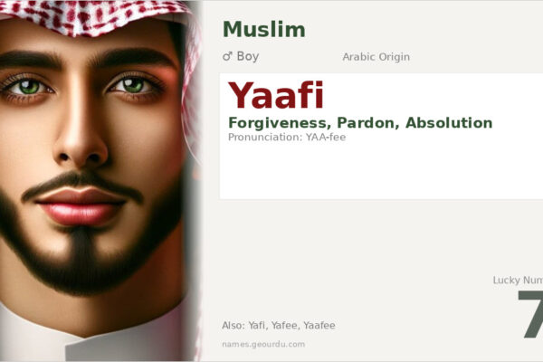Yaafi Name Meaning — Arabic Origin, Boy Name & Details (2025)