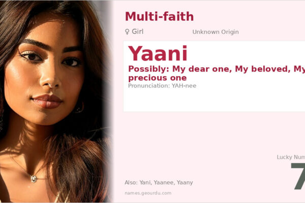 Yaani Name Meaning — Origin, Gender & Details (2025)