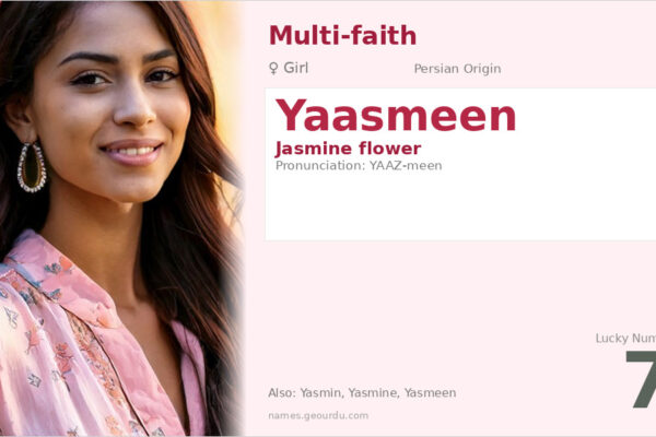 Yaasmeen Name Meaning — Persian Origin, Girl Name & Details (2025)