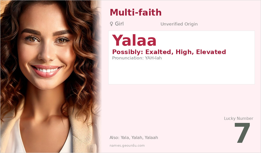 Yalaa Name Meaning and Details