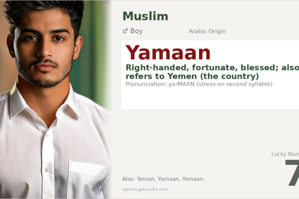 Yamaan Name Meaning — Arabic Origin, Boy Name & Details (2025)