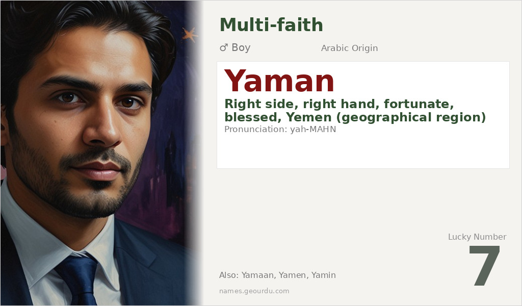 Yaman Name Meaning and Details