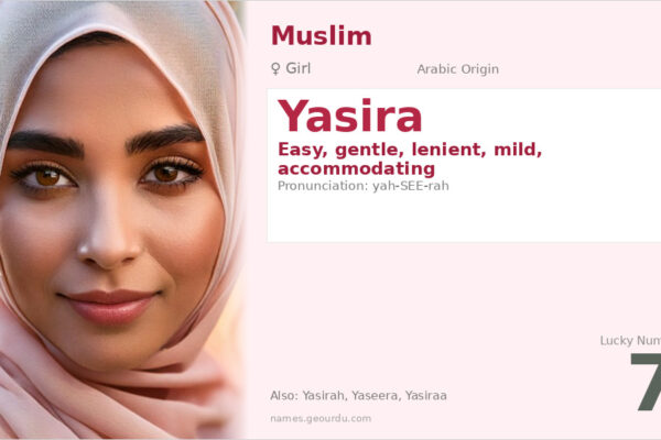Yasira Name Meaning — Arabic Origin, Girl & Details (2025)