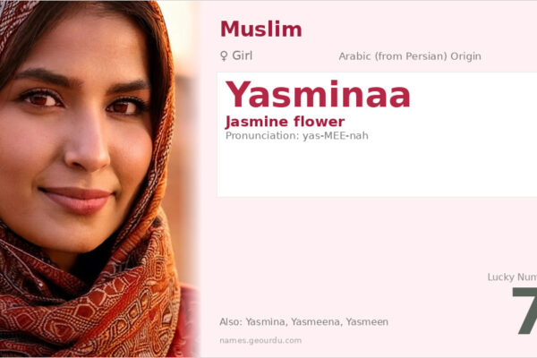 Yasminaa Name Meaning — Arabic Origin, Girl Name & Details (2025)