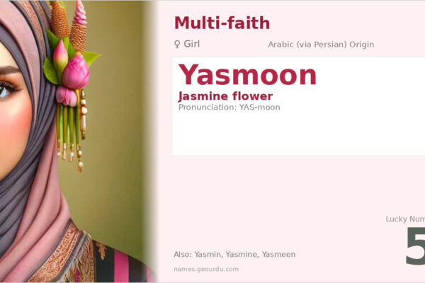 Yasmoon Name Meaning — Jasmine Flower Origin & Details (2025)