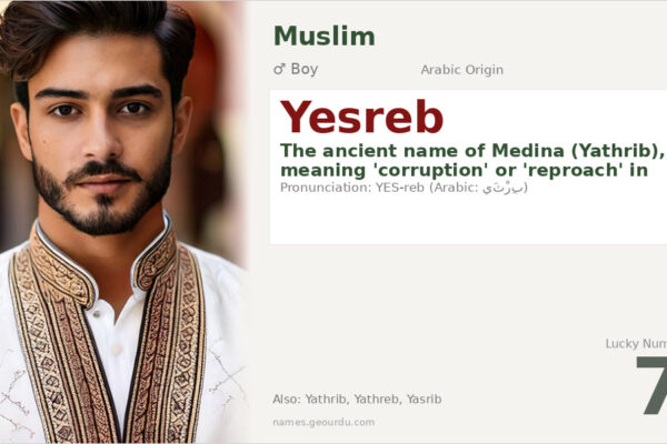 Yesreb Name Meaning — Arabic Origin, History & Significance (2025)