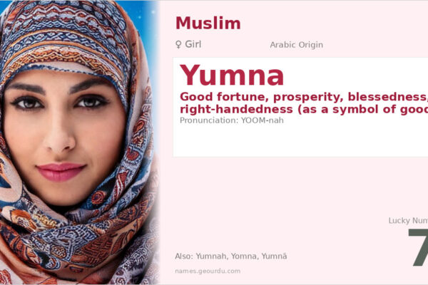 Yumna Name Meaning — Arabic Origin, Girl Name & Details (2025)