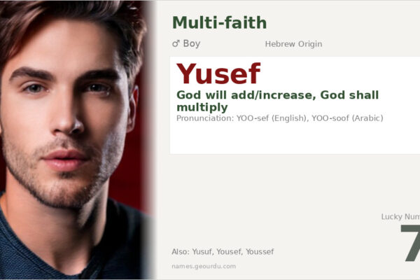 Yusef Name Meaning — Hebrew Origin, Multi-faith Usage & History