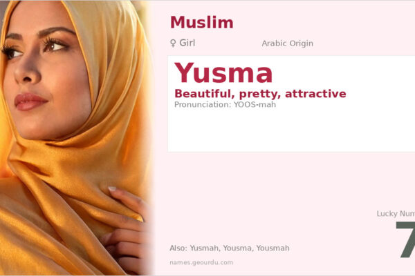 Yusma Name Meaning — Arabic Origin, Girl & Details (2025)
