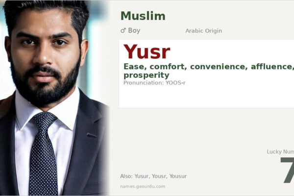 Yusr Name Meaning — Arabic Origin, Boy & Details (2025)