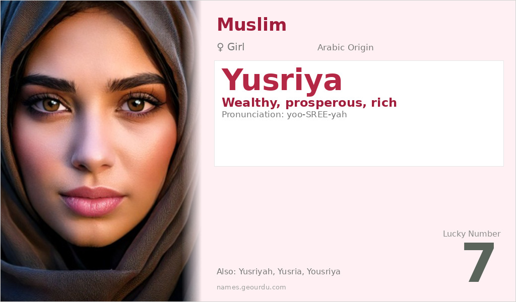 Yusriya Name Meaning and Details