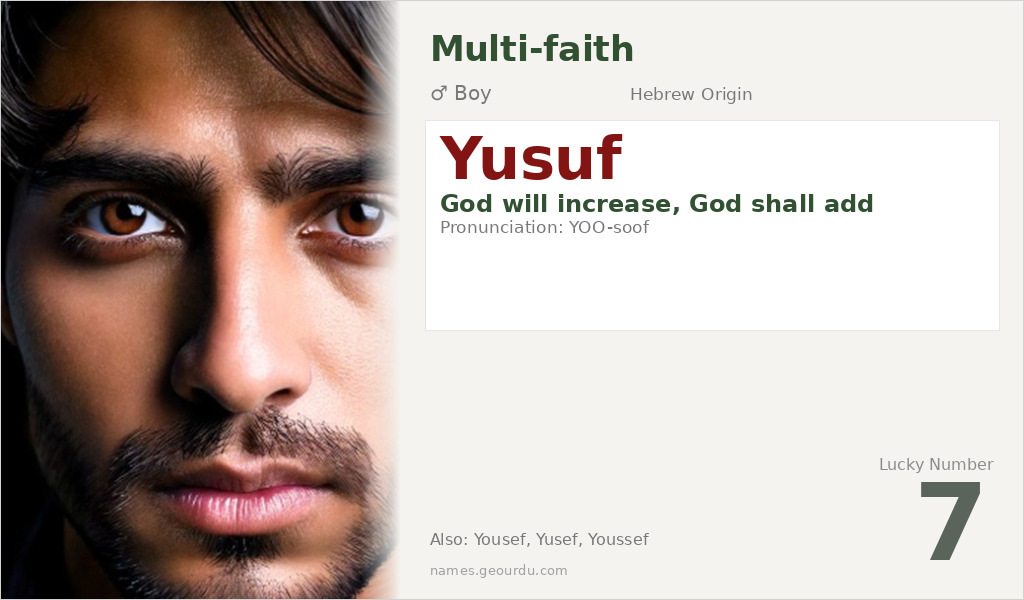 Yusuf Name Meaning and Details