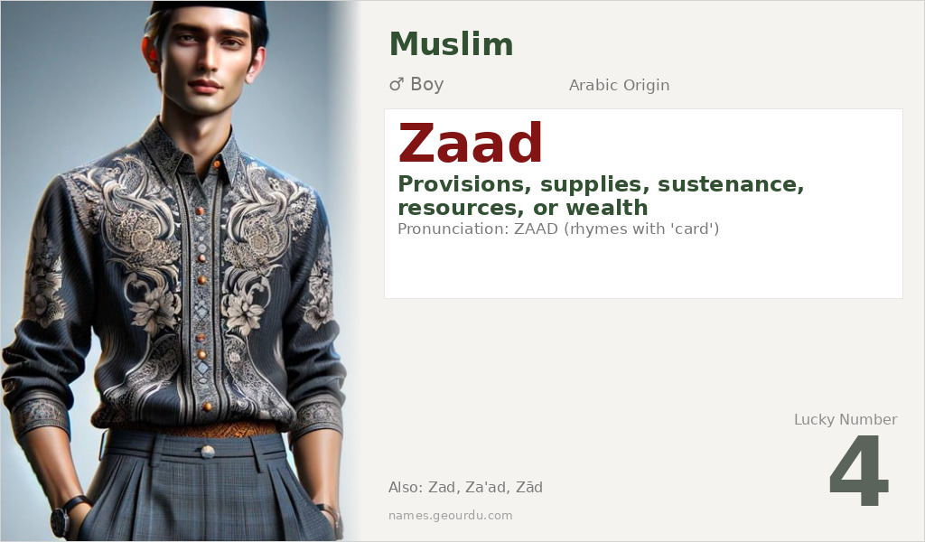 Zaad Name Meaning and Details