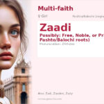 Zaadi Name Meaning and Details