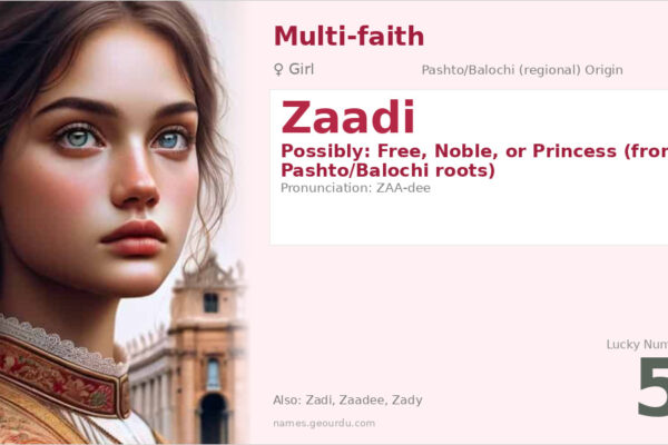 Zaadi Name Meaning — Origin, Gender & Details (2025)